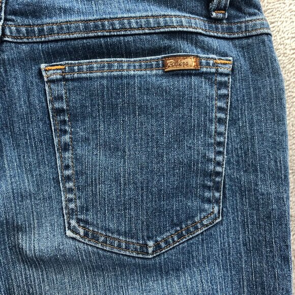 Lee Riders Womens Capri Jeans Size 8M Blue Denim Cropped Relaxed Fit Casual - Picture 11 of 14